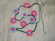 Blumengirlande, Blütengirlande, Girlande, gehäkelt, Tisch Deko, Wand Dekoration