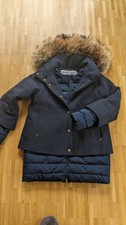 Damen Daunenparka – Wollmix