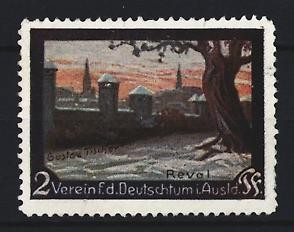Reklamemarke reval verein - reklamemarke, reval,