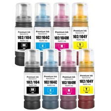 8x Tinte Refill Flaschen für