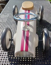 Lauflernhilfe Laufauto groß L 80 cm Metall - Rutschauto mit Gummireifen Rutscher