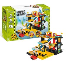Wader Parkgarage Service mit 3 Ebenen Parkhaus Tankstelle Waschanlage Spielzeug
