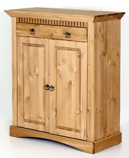 Kommode Kiefer massiv gelaugt geölt 2-türig mit Schubfach Landhausstil Holz