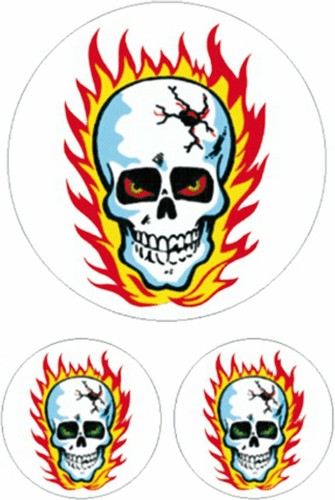 Aufkleber totenkopf mit - totenkopf,