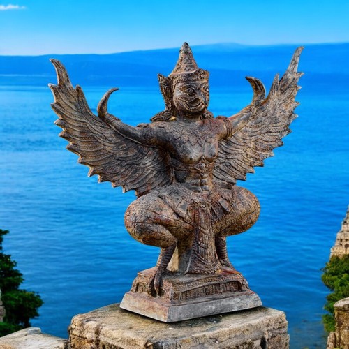 Bronze garuda statue 32cm - statue,