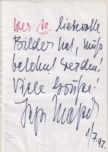 Inge meysel originalautogramm - inge,