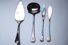 222,5g 800 Silberbesteck Wilkens Soßenlöffel Kuchenheber Buttermesser Käsemesser