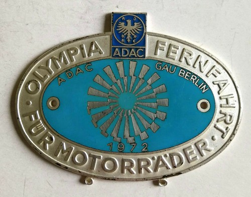 Plakette olympia fernfahrt - olympia,