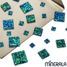 Blau mit Grün Quadrat Form