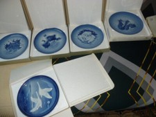 5 x Hutschenreuther Teller / Jahresteller 1975 -1979 in OV von Gunther R.Granget