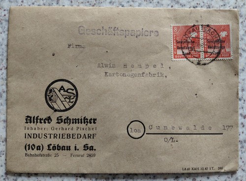Brief 1948 sbz löbau - 1948,