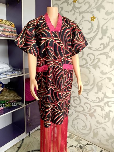 African print kaftan dress - kaftan,