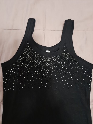 Top shirt schwarz mit - top,