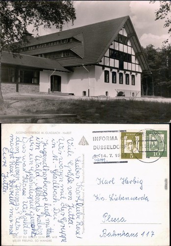 Ansichtskarte mönchengladbach - ansichtskarte,