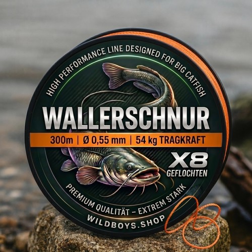 Wallerschnur geflochten - geflochten, x8