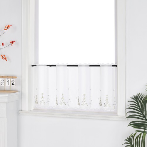 Transparent scheibengardinen - transparent,