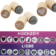 Hochzeitsstempel Ministempel Hochzeit Liebe Herz Mini Stempel Motivstempel stamp