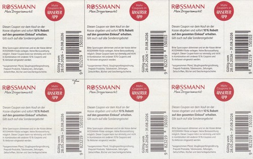 Stück rossmann coupons - stück,