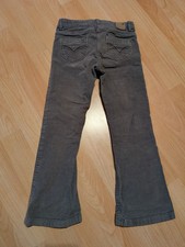 Cord Feincord Hose grau Kinder Gr.  122