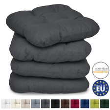 4er Set Sitzkissen Auflage Kissen Polster 40x40 cm Stuhlkissen Sitz Bodenkissen