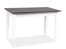 Küchentisch Esszimmertisch 100-140x60cm anthrazit weiß ausziehbar 86190675