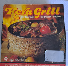 KERA GRILL Tischgrill, Scheurich Keramik, ohne Strom, mit Brennpaste, guter Zust