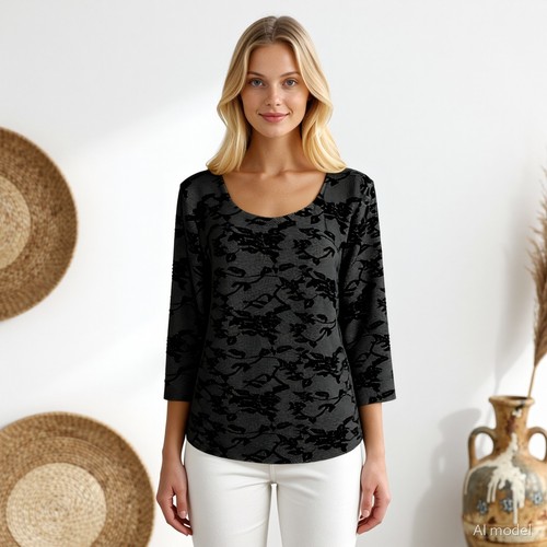 Boho tunika bluse schwarz - boho,