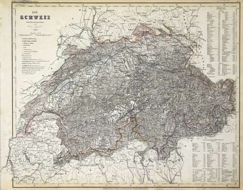 Schweiz original stahlstich - schweiz,