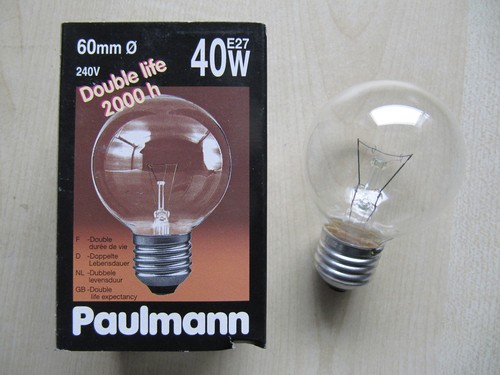 Paulmann globe klar - klar, e27