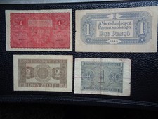 4X Polen Banknoten