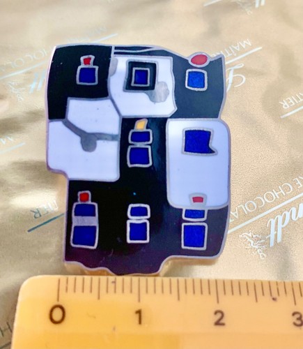 Hundertwasser pin anstecker - hundertwasser,