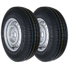 Komplettrad anhänger - 2x,