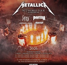 2 Metallica Tickets, Olympiastadion Berlin, 30.05.2026, Sitzplätze