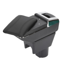 Für Dacia Duster I Mittelarmlehne Armauflage PU Leder Schwarz Armlehne 2013-2017