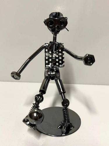 Metallfigur fußballspieler - metallfigur,