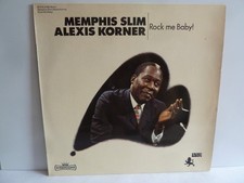 Vinyl LP Alexis Korner Memphis Slim - Rock me Baby - Black Lion 28 418-2 MB 19??