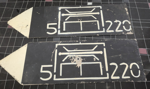 Altes metall schild - altes,