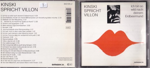 Kinski spricht villon - kinski, ich