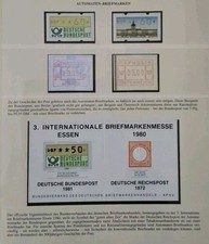 Automatenmarken Vignettenblock