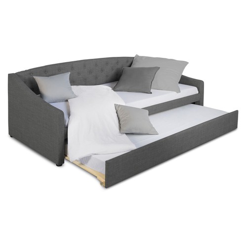 Tagesbett 200 grau - tagesbett,