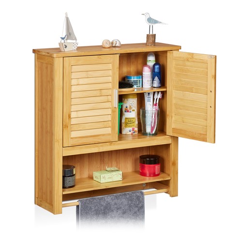 Hängeschrank bambus türen - bambus, 2