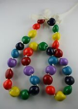 Hawaii Kette  Kukui Nuss  bunt