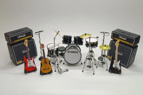 Miniatur schlagzeug black rock - miniatur,