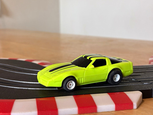 Tyco neongrüne corvette mit - neongrüne,
