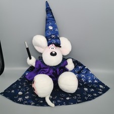 Diddl Maus 30 cm Zauberer Magier Zauberstab Kleid lila Umhang Plüsch Stofftier