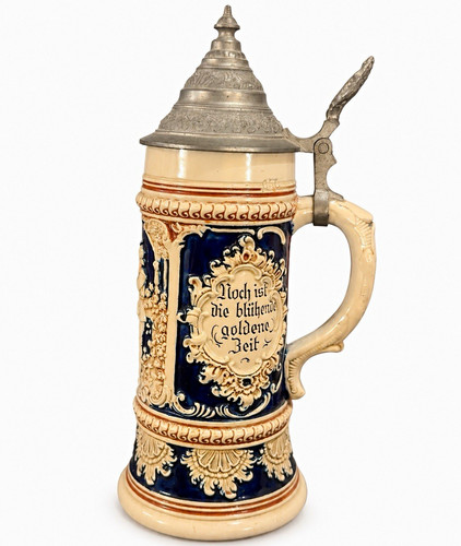 Antiker relief bierkrug - antiker,