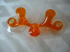 Koziol Wandhaken Handtuchhacken Tuchhalter Elch Orange mit Saugnapf - 13 cm Top 