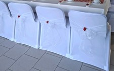 50 Stuhlhussen,43 gebraucht/7 neu,Hochzeit, 50 gebrauchte Organzabänder ohne ? 