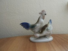 Huhn Hahn Porzellan Figur DDR