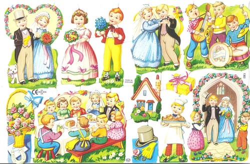 Bogen glanzbilder hochzeit - bogen,